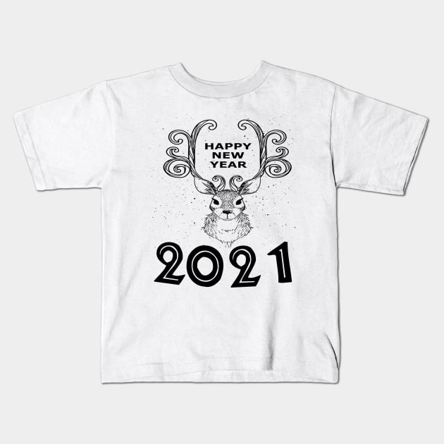 Happy new year 2021 Kids T-Shirt by summerDesigns